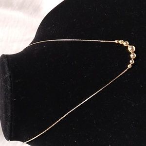 Pretty Gold Filled Necklace 8 1/2" Closed